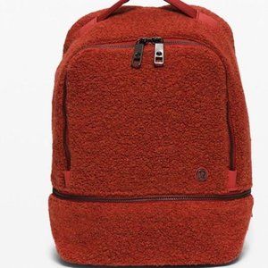 Lululemon City Adventurer Backpack, Sherpa Fleece 10L, Heathered Magma